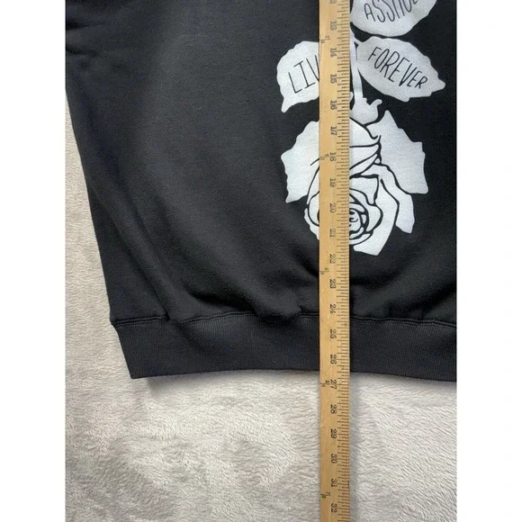 A**holes Live Forever Linda Finegold Rose Hoodie Size Xl Black White Sweatshirt - Picture 8 of 12
